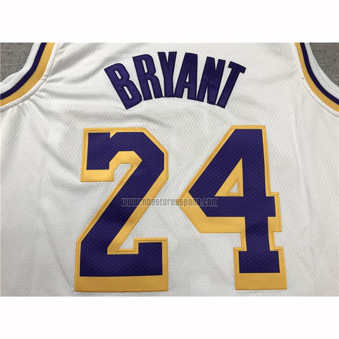 Camiseta Los Angeles Lakers Kobe Bryant NO 24 Association 2018-19 Blanco